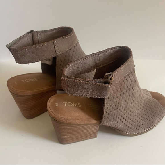 Toms Grenada Sandal Bootie Peep Toe Women’s Size 8 - Picture 4 of 11